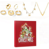 Maxbell Jewelry Advent Calendar Xmas Surprise Gift Christmas Jewelry Advent Calendar Style B