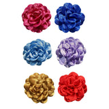 Maxbell Flower Brooch 3.94'' Floral Hair Pins for Women Decorative Elegant Lapel Pin Rose Red