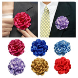 Maxbell Flower Brooch 3.94'' Floral Hair Pins for Women Decorative Elegant Lapel Pin Rose Red