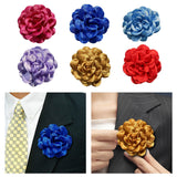 Maxbell Flower Brooch 3.94'' Floral Hair Pins for Women Decorative Elegant Lapel Pin Rose Red