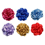 Maxbell Flower Brooch 3.94'' Floral Hair Pins for Women Decorative Elegant Lapel Pin Rose Red