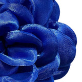 Maxbell Flower Brooch 3.94'' Floral Hair Pins for Women Decorative Elegant Lapel Pin Navy Blue