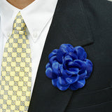 Maxbell Flower Brooch 3.94'' Floral Hair Pins for Women Decorative Elegant Lapel Pin Navy Blue
