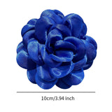 Maxbell Flower Brooch 3.94'' Floral Hair Pins for Women Decorative Elegant Lapel Pin Navy Blue