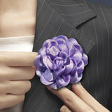 Maxbell Flower Brooch 3.94'' Floral Hair Pins for Women Decorative Elegant Lapel Pin Light Purple