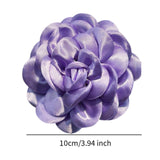 Maxbell Flower Brooch 3.94'' Floral Hair Pins for Women Decorative Elegant Lapel Pin Light Purple
