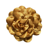 Maxbell Flower Brooch 3.94'' Floral Hair Pins for Women Decorative Elegant Lapel Pin Gold
