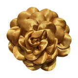 Maxbell Flower Brooch 3.94'' Floral Hair Pins for Women Decorative Elegant Lapel Pin Gold