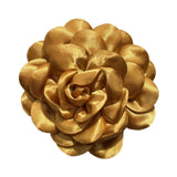 Maxbell Flower Brooch 3.94'' Floral Hair Pins for Women Decorative Elegant Lapel Pin Gold