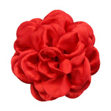 Maxbell Flower Brooch 3.94'' Floral Hair Pins for Women Decorative Elegant Lapel Pin Red