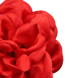 Maxbell Flower Brooch 3.94'' Floral Hair Pins for Women Decorative Elegant Lapel Pin Red