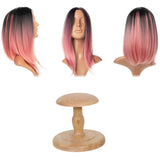 Maxbell Hat Stand Multifunction Wood Hat Display Stand for Salon Home Clothing Store S Wood