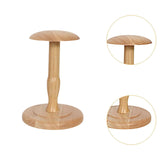 Maxbell Hat Stand Multifunction Wood Hat Display Stand for Salon Home Clothing Store L Wood