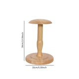 Maxbell Hat Stand Multifunction Wood Hat Display Stand for Salon Home Clothing Store L Wood