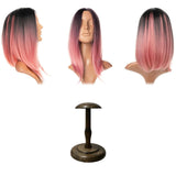Maxbell Hat Stand Multifunction Wood Hat Display Stand for Salon Home Clothing Store S Dark Brown