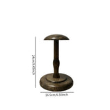 Maxbell Hat Stand Multifunction Wood Hat Display Stand for Salon Home Clothing Store S Dark Brown