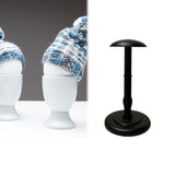 Maxbell Hat Stand Multifunction Wood Hat Display Stand for Salon Home Clothing Store L Black