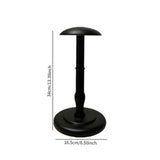 Maxbell Hat Stand Multifunction Wood Hat Display Stand for Salon Home Clothing Store L Black