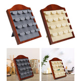 Maxbell Earring Display Stand Holder 12 Seat for Jewelry Shop Dresser Live Broadcast Gray