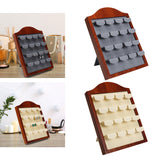 Maxbell Earring Display Stand Holder 12 Seat for Jewelry Shop Dresser Live Broadcast Gray