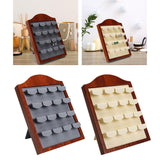 Maxbell Earring Display Stand Holder 12 Seat for Jewelry Shop Dresser Live Broadcast Gray