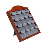 Maxbell Earring Display Stand Holder 12 Seat for Jewelry Shop Dresser Live Broadcast Gray