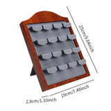 Maxbell Earring Display Stand Holder 12 Seat for Jewelry Shop Dresser Live Broadcast Gray