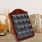Maxbell Earring Display Stand Holder 12 Seat for Jewelry Shop Dresser Live Broadcast Gray
