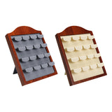 Maxbell Earring Display Stand Holder 12 Seat for Jewelry Shop Dresser Live Broadcast Gray