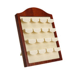 Maxbell Earring Display Stand Holder 12 Seat for Jewelry Shop Dresser Live Broadcast Beige
