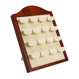 Maxbell Earring Display Stand Holder 12 Seat for Jewelry Shop Dresser Live Broadcast Beige
