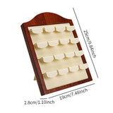 Maxbell Earring Display Stand Holder 12 Seat for Jewelry Shop Dresser Live Broadcast Beige