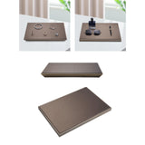 Maxbell Jewelry Display Tray PU Leather Tray for Shopping Mall Jewelry Store Selling 25x35x3cm Slanted style