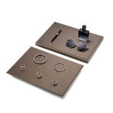 Maxbell Jewelry Display Tray PU Leather Tray for Shopping Mall Jewelry Store Selling 25x35x3cm Slanted style