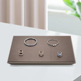 Maxbell Jewelry Display Tray PU Leather Tray for Shopping Mall Jewelry Store Selling 25x35x3cm Slanted style