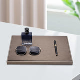 Maxbell Jewelry Display Tray PU Leather Tray for Shopping Mall Jewelry Store Selling 40x30x2cm Flat style