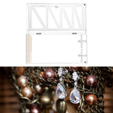 Acrylic Necklace Holder Stand Organizer for Centerpiece with Rings Tray