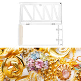 Acrylic Necklace Holder Stand Organizer for Centerpiece with Rings Tray