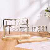 Maxbell Earring Holder Organizer Desktop Portable Stable Base Earring Rack Organizer Single Tier