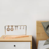 Maxbell Earring Holder Organizer Desktop Portable Stable Base Earring Rack Organizer Single Tier