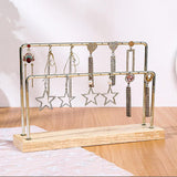 Maxbell Earring Holder Organizer Desktop Portable Stable Base Earring Rack Organizer Double Tier