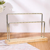 Maxbell Earring Holder Organizer Desktop Portable Stable Base Earring Rack Organizer Double Tier