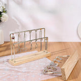 Maxbell Earring Holder Organizer Desktop Portable Stable Base Earring Rack Organizer Double Tier