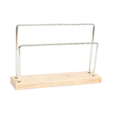 Maxbell Earring Holder Organizer Desktop Portable Stable Base Earring Rack Organizer Double Tier