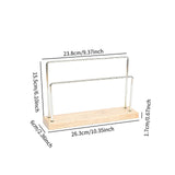Maxbell Earring Holder Organizer Desktop Portable Stable Base Earring Rack Organizer Double Tier