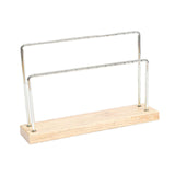 Maxbell Earring Holder Organizer Desktop Portable Stable Base Earring Rack Organizer Double Tier
