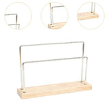 Maxbell Earring Holder Organizer Desktop Portable Stable Base Earring Rack Organizer Double Tier