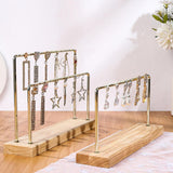 Maxbell Earring Holder Organizer Desktop Portable Stable Base Earring Rack Organizer Double Tier