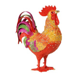 Maxbell Rooster Trinket Box Enameled Jewelry Box for Bedroom Pendant Charms Earrings