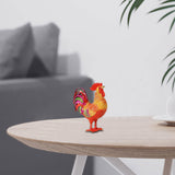 Maxbell Rooster Trinket Box Enameled Jewelry Box for Bedroom Pendant Charms Earrings